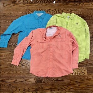Lot of 3 World Wide Sportsman Fishing Shirts